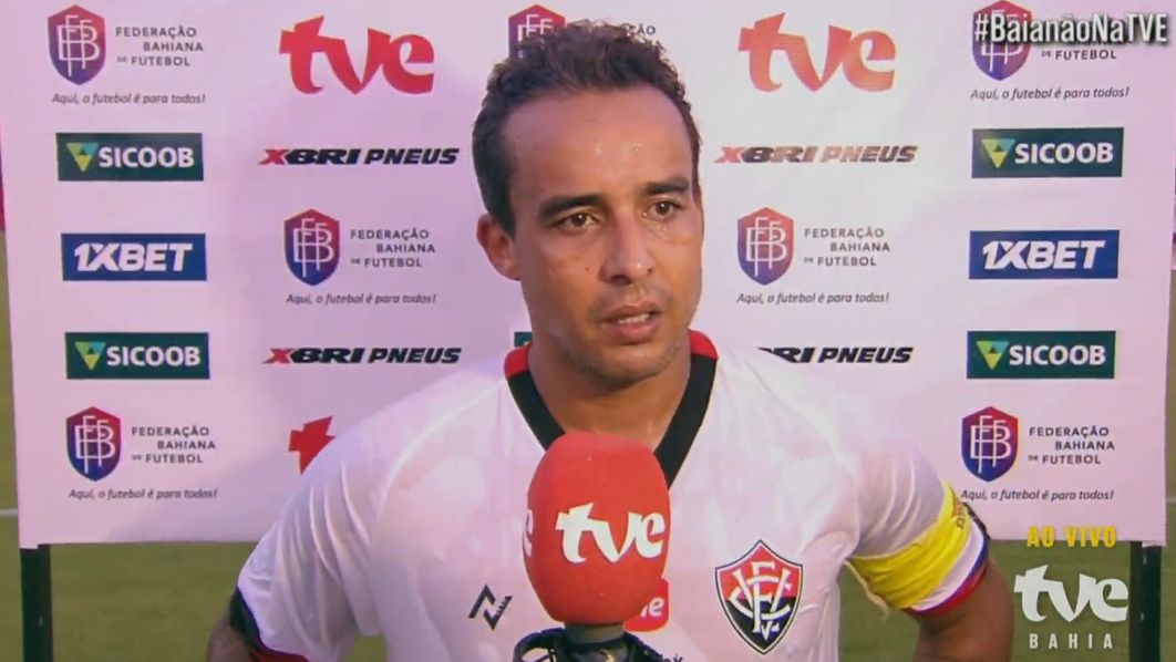 Jadson, em entrevista pós-jogo no Campeonato Baiano