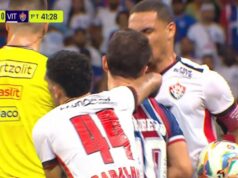 VÍDEO: confira lance polêmico ignorado pela arbitragem no Ba-Vi Neris e Everton Ribeiro