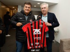 Comissão da Seleção Brasileira acompanhará Ba-Vi na Fonte Nova Carlo Ancelotti e Fábio Mota