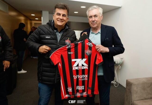 Carlo Ancelotti e Fábio Mota Carlo Ancelotti e Fábio Mota