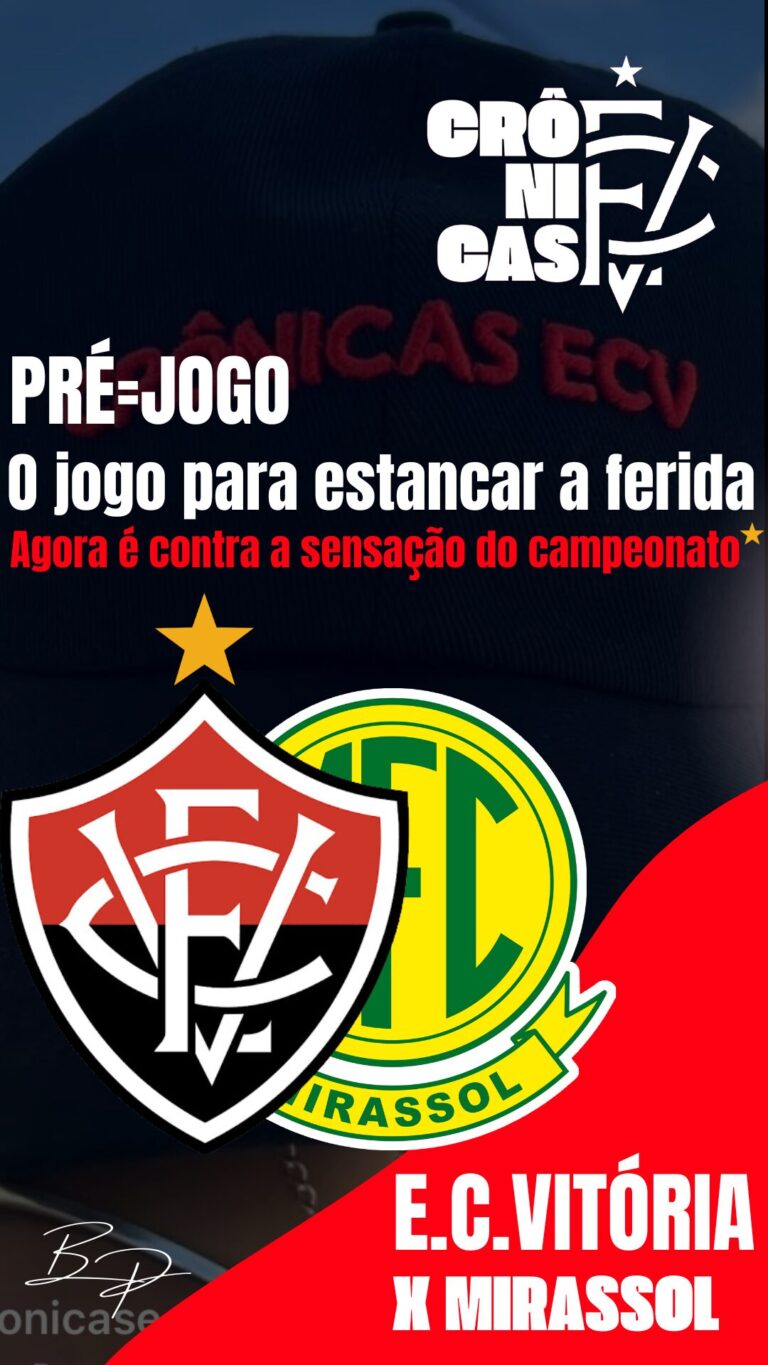 O jogo para estancar a ferida: Agora é contra a sensação do campeonato