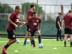 Vitória divulga lista de relacionados com 23 jogadores para enfrentar o Botafogo Treino Vitória