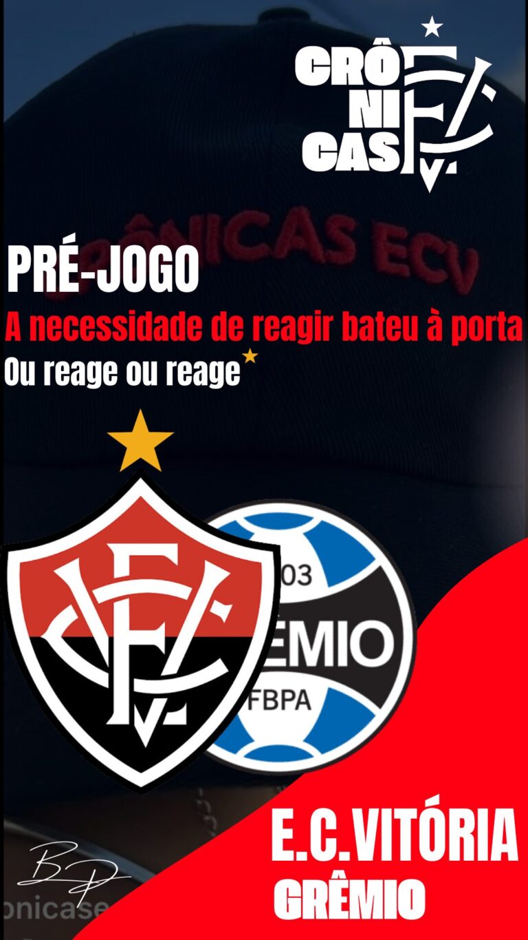 A necessidade de reagir bateu à porta: Ou reage ou reage