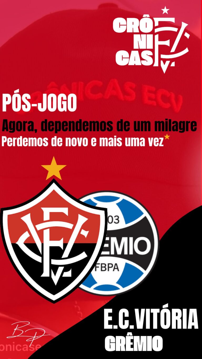 Agora, dependemos de um milagre: Perdemos de novo e mais uma vez