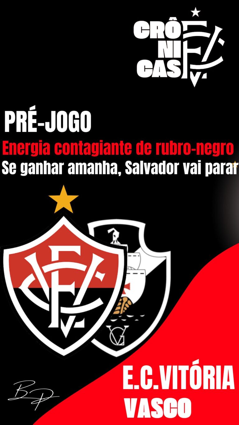 Energia contagiante de rubro-negro: Se ganhar amanha, Salvador vai parar