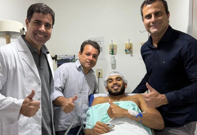 Lucas Arcanjo passa por cirurgia no joelho e procedimento é bem-sucedido