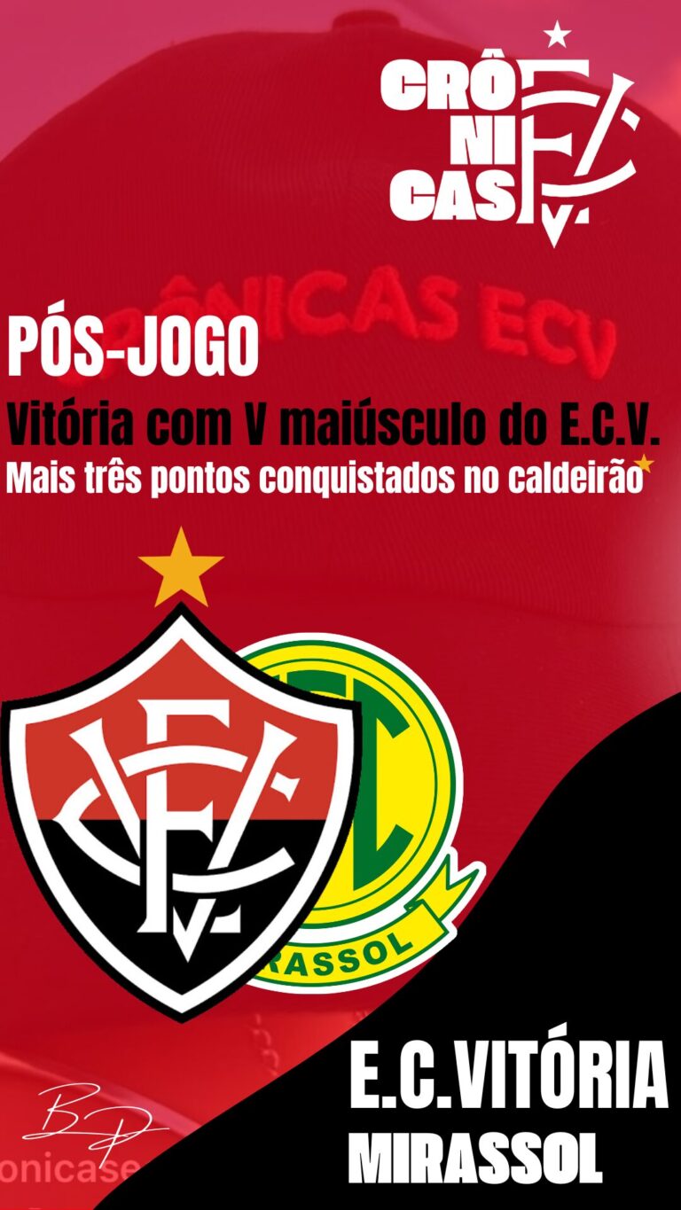 Vitória com V maiúsculo do E.C.V.: Mais três pontos conquistados no caldeirão