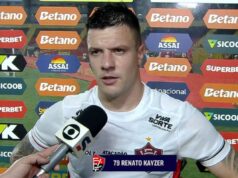 Após gol e vitória contra o Sport, Renato Kayzer dá entrevista emocionado Renato Kayzer