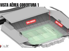 Vitória divulga imagens da cobertura da Arena Barradão cobertura Arena Barradão