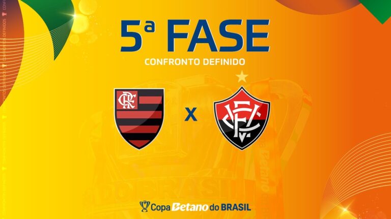 Vitória enfrentará o Flamengo na 5ª fase da Copa do Brasil