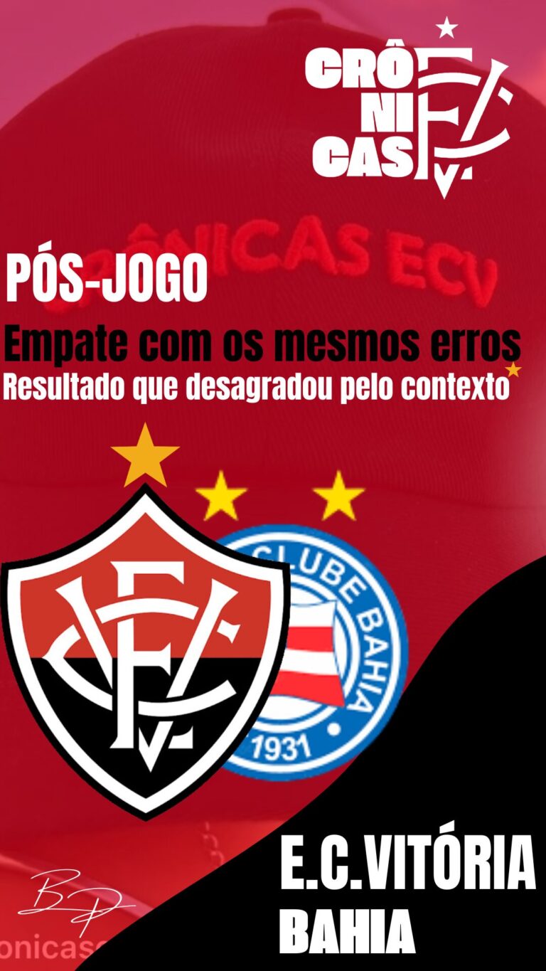 Empate com os mesmos erros: Resultado que desagrada pelo contexto