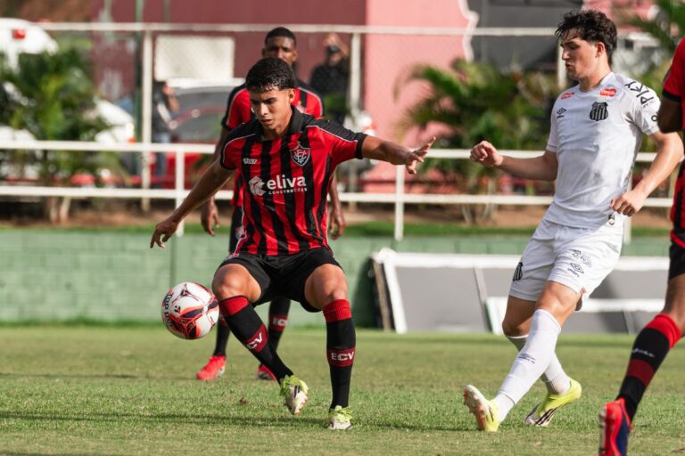 Vitória é derrotado pelo Santos e não tem mais chance de classificação no Brasileirão sub-20