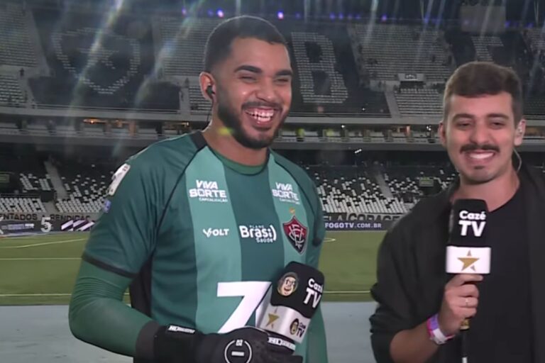 Lucas Arcanjo comenta atuação contra o Botafogo e celebra ponto conquistado